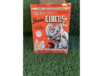 Vintage AAHMES Shirner Circus Program