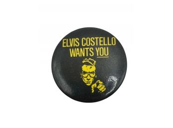 Vintage Elvis Costello Wants You Pin