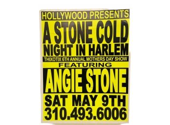 Vintage A Stone Cold Night In Harlem Show Poster