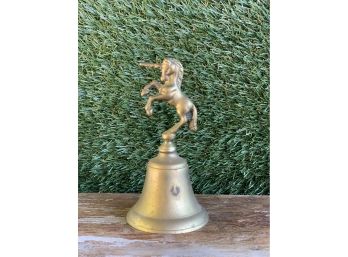 Vintage UNICORN Brass Bell