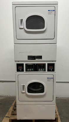 Speed Queen Electric Double Stacked Commercial Dryer Unit