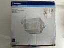 Westinghouse 2 Light Outdoor Flush White With Glass