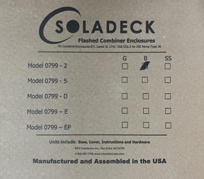 Soladeck Flashed Combiner Enclosures