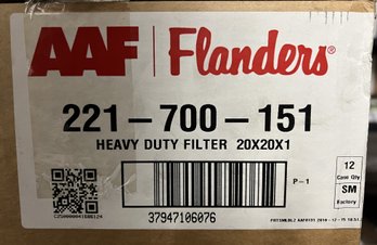 Flanders Heavy-duty Filters 20' X 20' X 1' 12 Pack