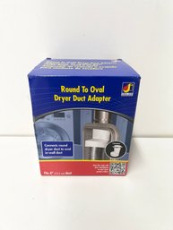 Round To Oval Dryer Duct Adapter