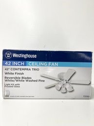 Westinghouse 42' White Ceiling Fan W/lighting Kit
