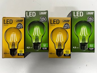 Feit Electric LED Bulbs (green & Yellow)