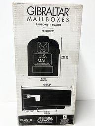Gibraltar Medium Plastic Post Mount Mailbox