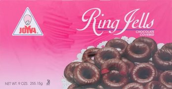 Joyva Chocolate Covered Ring Jells 4 Pack