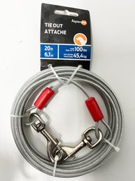 Aspen Pet Heavy Duty Tie Out Cable For Dogs, 20 Ft