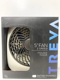 O2cool 5' Portable Battery Operated Personal Fan, 2 Speed