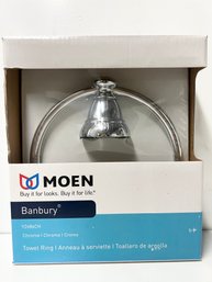 Moen Banbury Towel Ring, Chrome