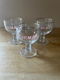 Chimay Belgium Ale Goblet Beer Glass Set