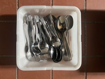 Miscellaneous Box Of Soup Spoons
