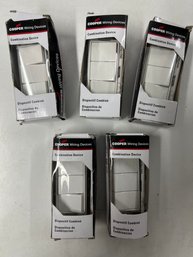 Cooper Brand Combination Device 3 Switch 5 Pack