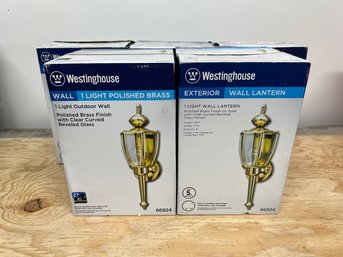 Westinghouse Polished Brass Outdoor Wall Lights