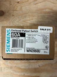 Siemens Enclosed Pullout Switch