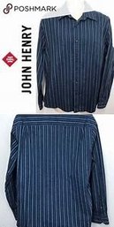 John Henry Men's Button Ups Size Large 4 Pack