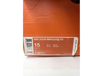 Nike Zoom Merciless TD (black & White) Size 15