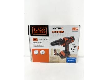 Black And Decker 20v Max Matrix Cordless Driller/driver