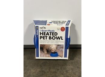 API 1 Quart Plastic Heated Pet Bowl