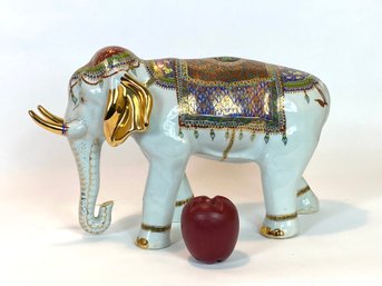 Lovely Porcelain Thai Elephant Hand Painted