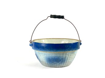 Blue And White Stonewear Cooking Bowl