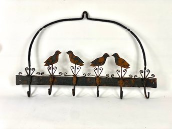 Metal Bird Hanging Rack