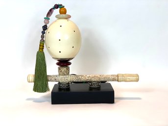 Decorative Ostrich Egg Lamp