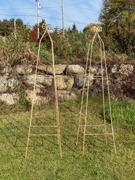 Large Iron Garden Stands