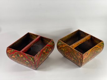Pair Of Indonesian Wooden Buckets