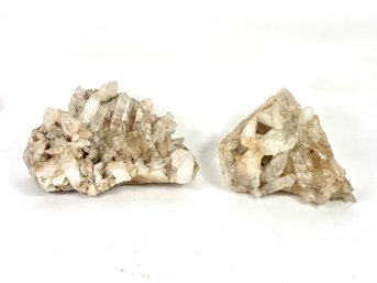 Two Large Pieces Of Quartz Crystal