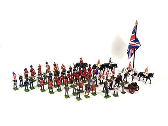 Large Group Of Lead Military Figures