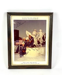 1970s Signed USA Snow Making Photo