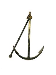 Early Hand Forged Iron Anchor