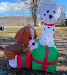 Inflatable Christmas Dogs