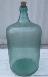 Large Glass Bottle With Cork