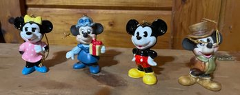 Vintage Glass Mickey Mouse Ornaments