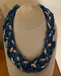 Beautiful Beaded Braided Necklace