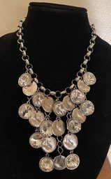 Flashy Silver Toned Necklace