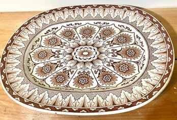 Large Oblong  Oval Hand Painted Platter