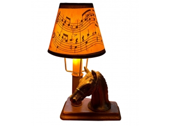 Vintage Horse Head Table Lamp
