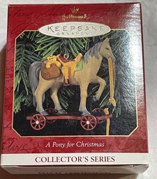 Vintage Hallmark Ornament, A Pony For Christmas