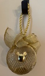 Walt Disney Gold Mesh Wire Ball Ornament