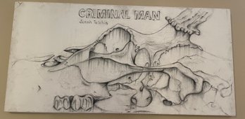 Criminal Man Canvas Drawing