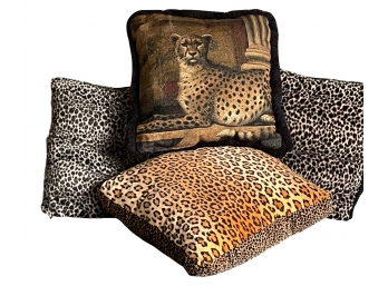 Lot Of Jungle Themed Throw Pillows