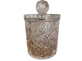 Beautiful Crystal Biscuit Jar With Lid