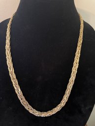 Gold Fill/Plated Braided Chain, Stamped KOREA
