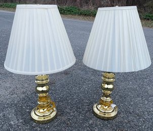 A Pair Of Beautiful Table Lamps That Fit Right In For Holiday!