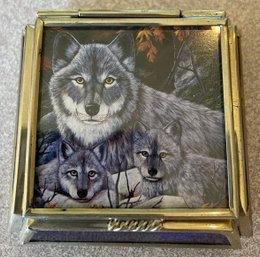 Vintage Viva The Evolution Wolf Trinket Box